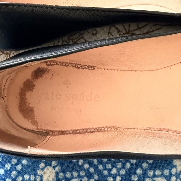 Kate Spade Winthrop Black White Boston Terrier Frenchie Ballet Flats Size 8 M - Picture 4 of 9